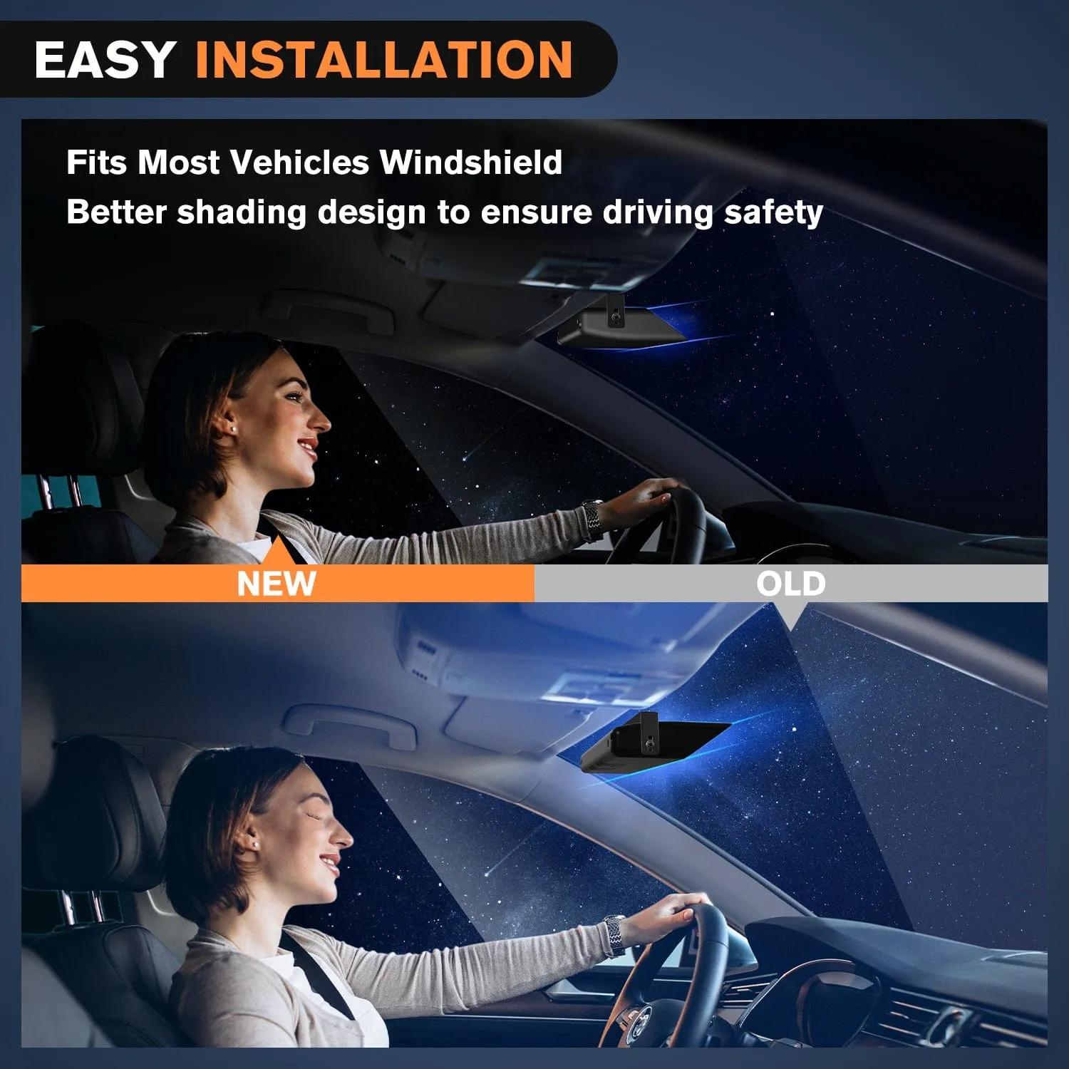 32LED Blue Emergency Dash Strobe Lights with Controller Suction Cups