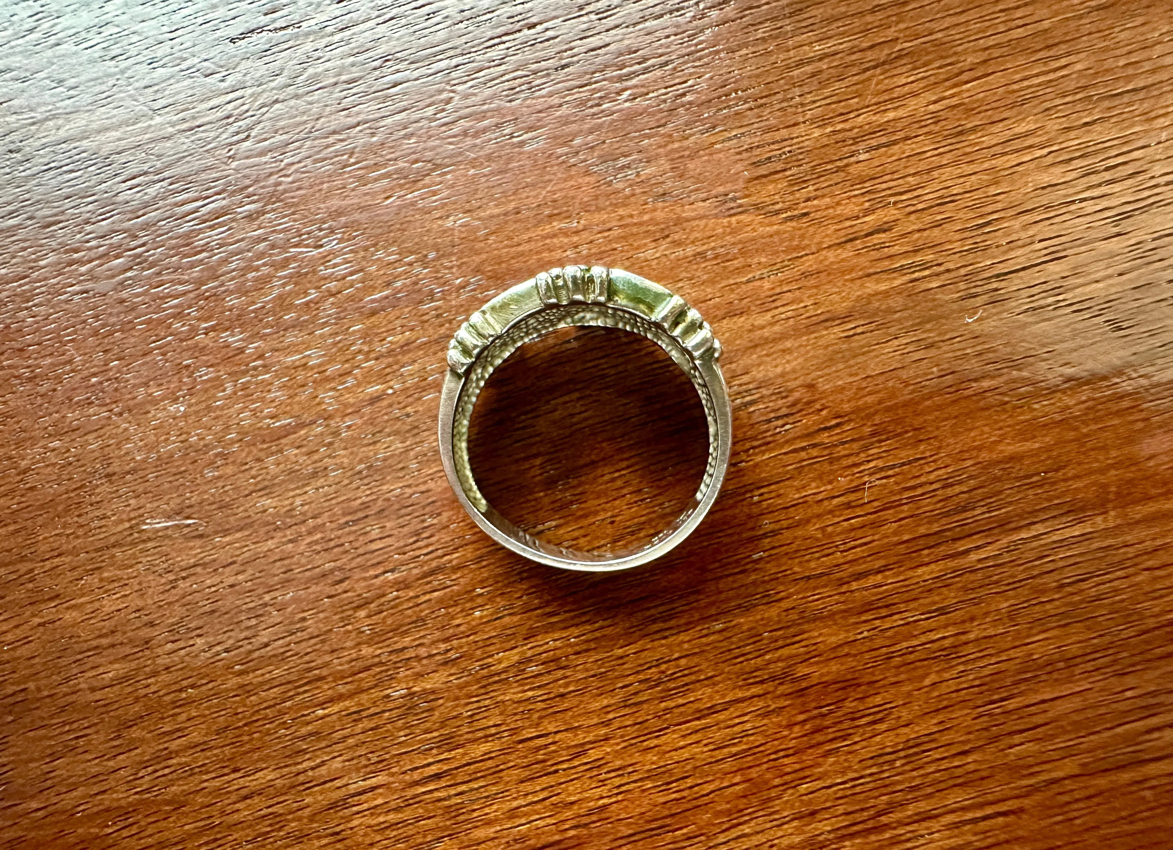 Black Hills Gold Sterling Silver 925 12k Band Ring Sz 6.5 - 6.75 Leaf Leaves