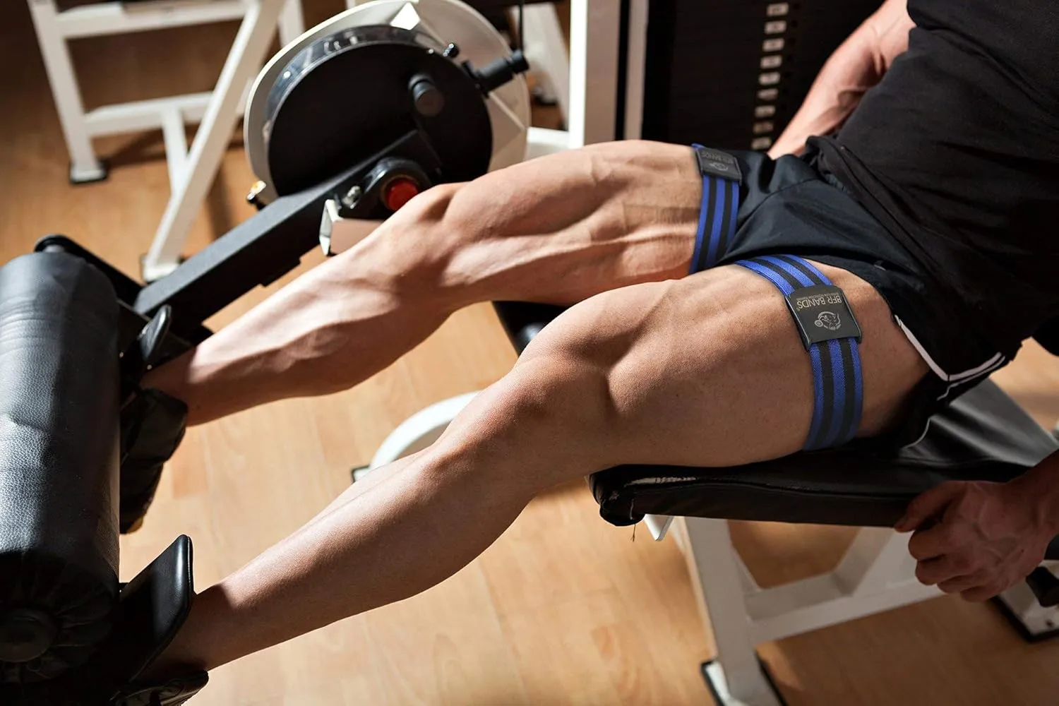 Blood Flow Restriction Bands for Arms Legs Glutes Occlusion Training, Gain Muscle Without Heavy Weight Lifting, Quick-Release Elastic Strap