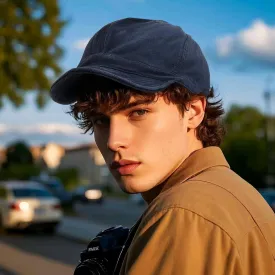 Clakllie Short Brim Baseball Cap Low Profile Dad Golf Hat Short Bill Trucker Hats Hip Hop Polo Snapback Hat for Men Women