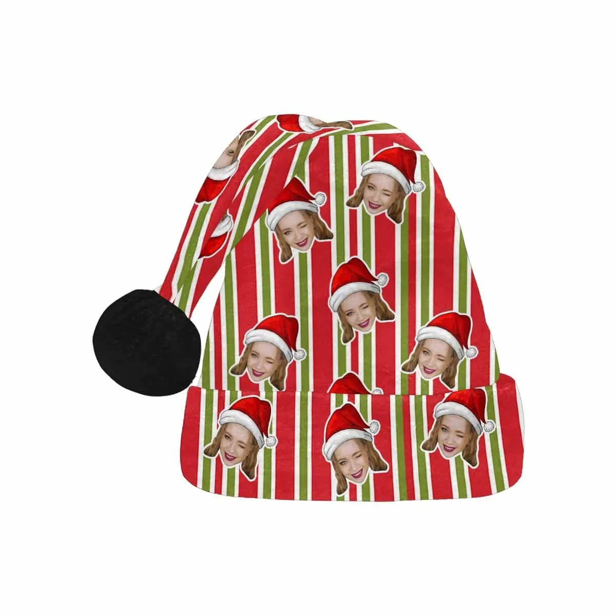 Custom Face Christmas Line Santa Hat