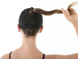 Customizable Quick Dry Trucker Hats for Women: Personalized Ponytail Cap with Text and Logo Embroidery