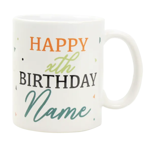 Customized Adult's Birthday Mug