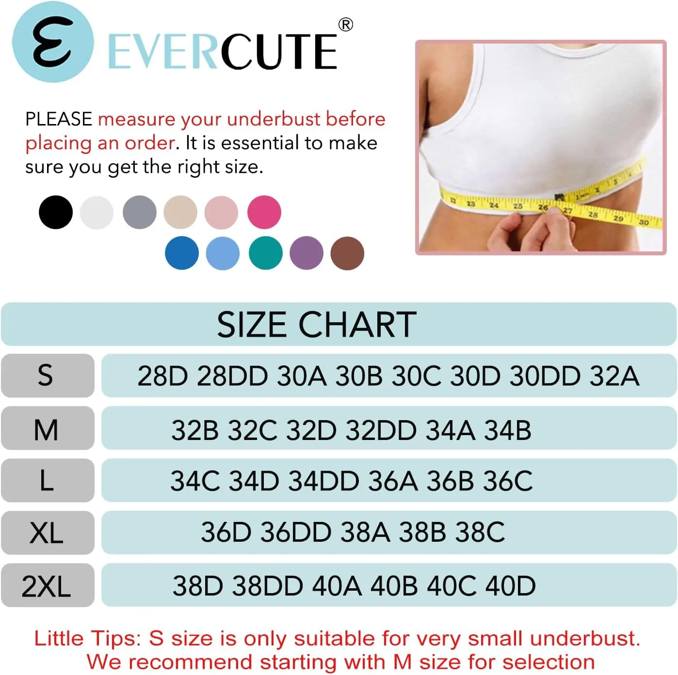 Evercute Women's Zip Front Sports Bras Wireless Padded Racerback Medium Support Post-Surgery Bra Yoga Exercise Athletic Bras