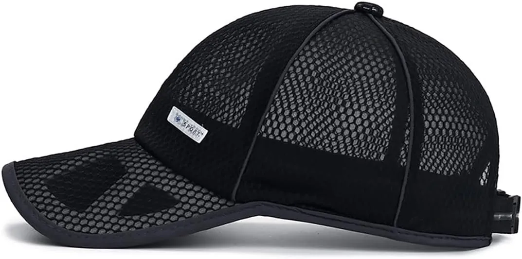 FASHIXD Mesh Baseball Cap for Men Women Summer Running Sports Hat Breathable Quick Dry Trucker Hats