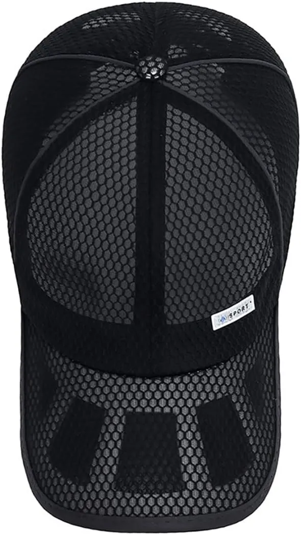FASHIXD Mesh Baseball Cap for Men Women Summer Running Sports Hat Breathable Quick Dry Trucker Hats
