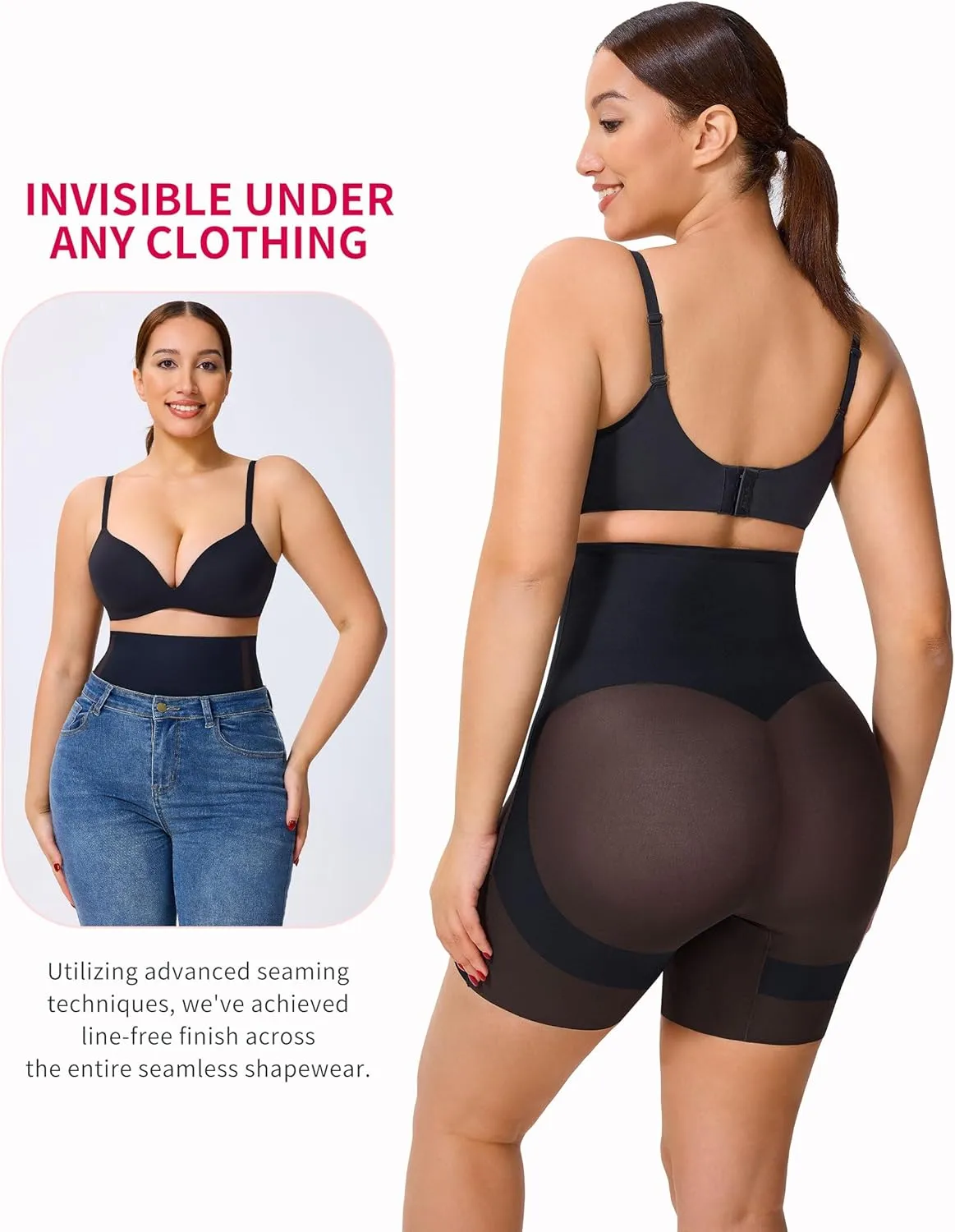 Gotoly Tummy Control Shapewear Shorts Body Shaper for Women High Waisted Butt Lifting Panties Thigh Slimming