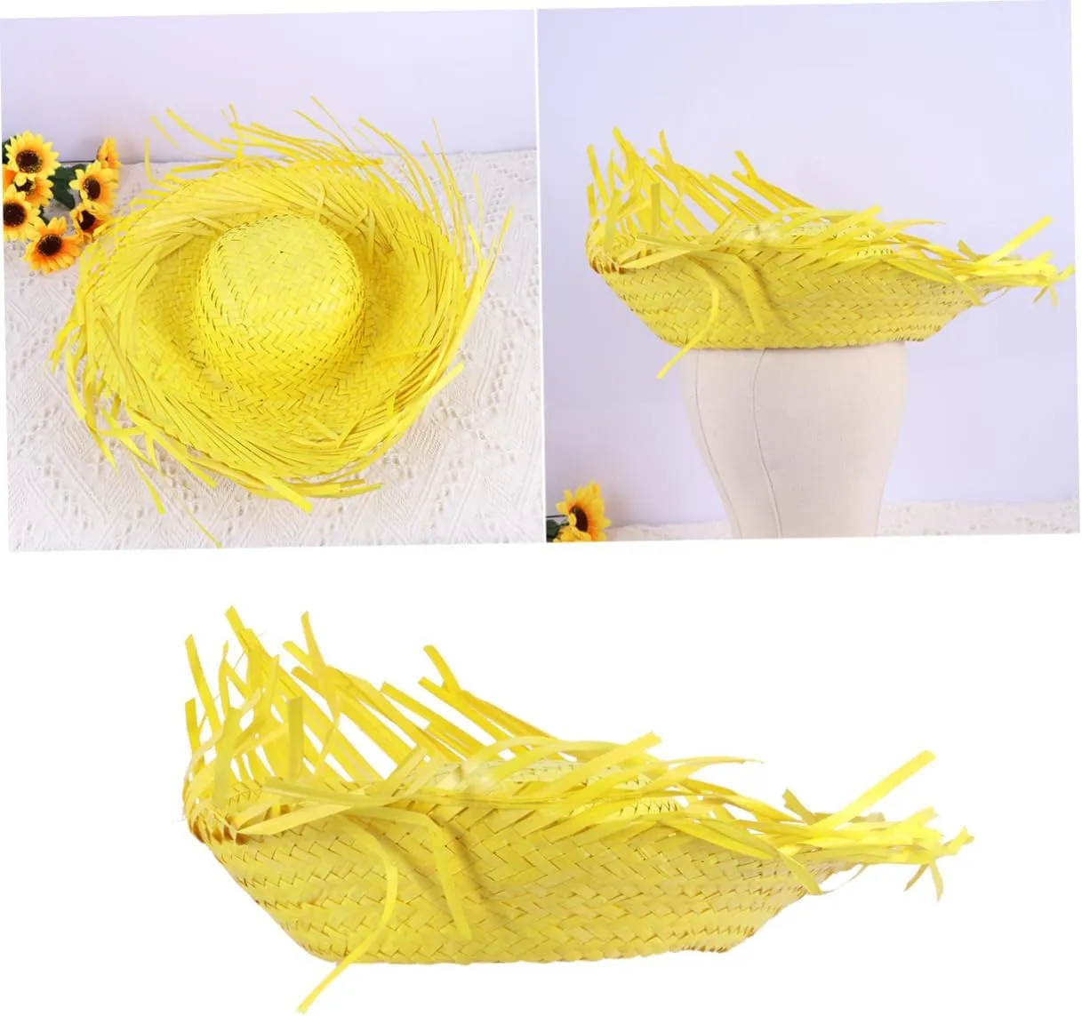 Hats Has Hawaii Straw Hat Straw for Women Lady Straw Hat Women Straw Hat Mexican Hat Bamboo Red Mexico
