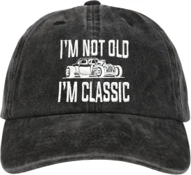 InnoBeta Car Guy Gifts Cap for Men Women - Adjustable Vintage Washed Cotton Embroidered Hat - Gift for Car Lovers, Enthusiast