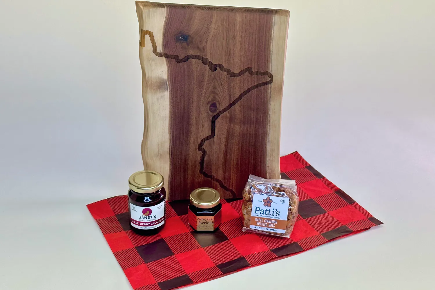 Luxury Minnesota Charcuterie Board in Walnut