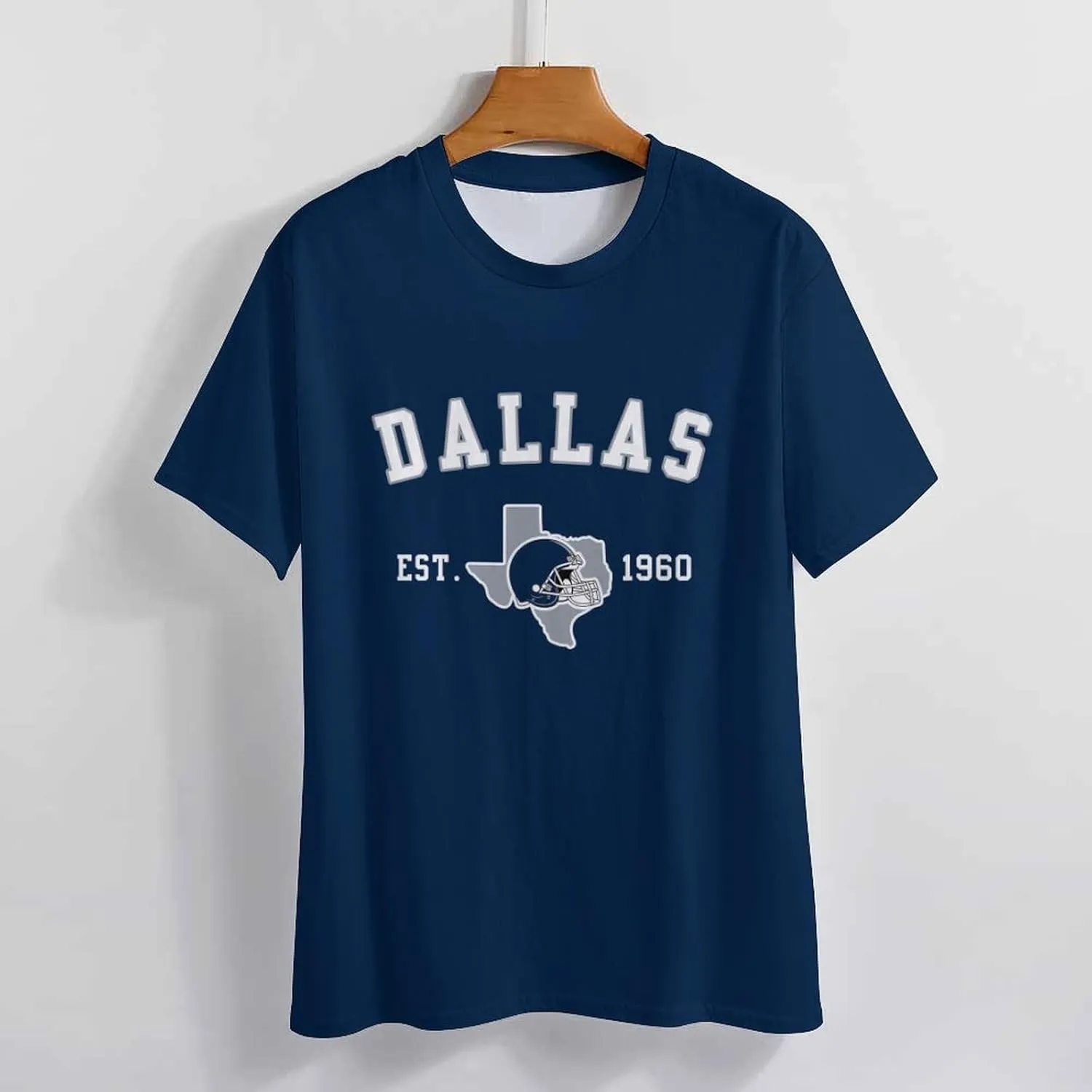 Men's Football Shirts Short Sleeve City Map Helmet T-Shirt Team Color Game Day Apparel Fans Gift S-2XL