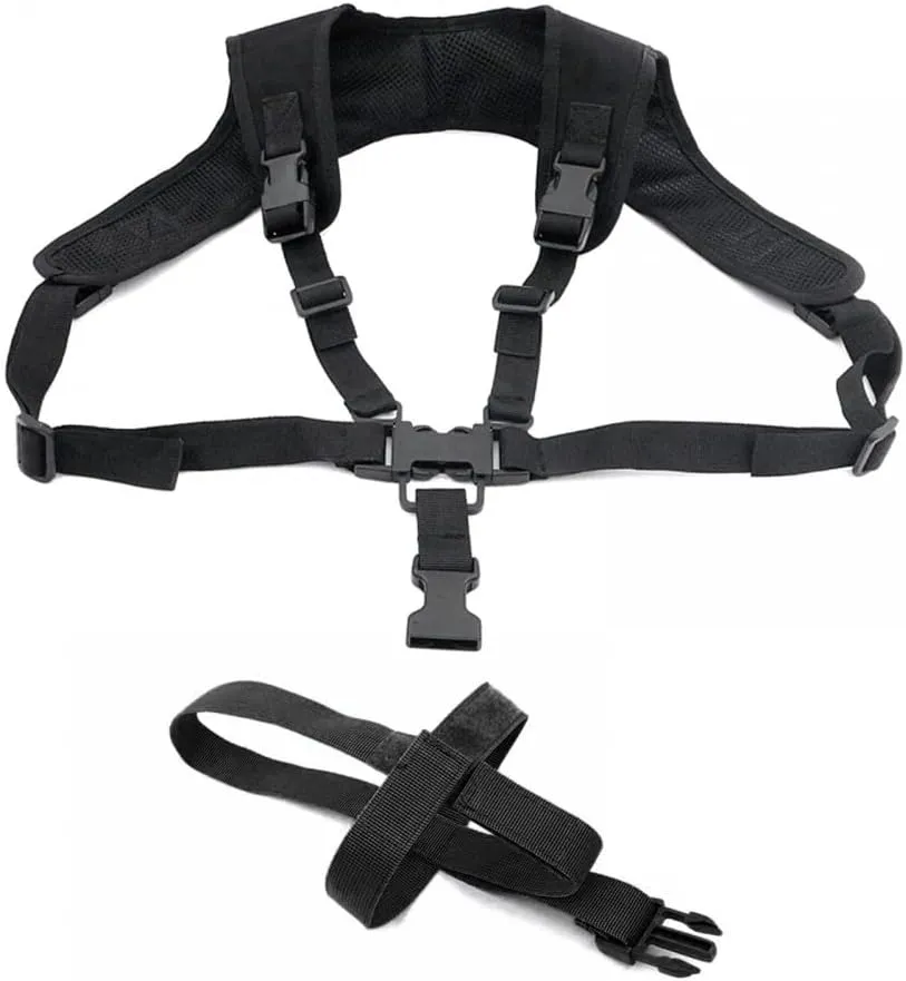 Military Harness Suspenders, Adjustable Tactical Shoulder Strap Sling with Quick Release Buckle for Outdoor Tactical Sports