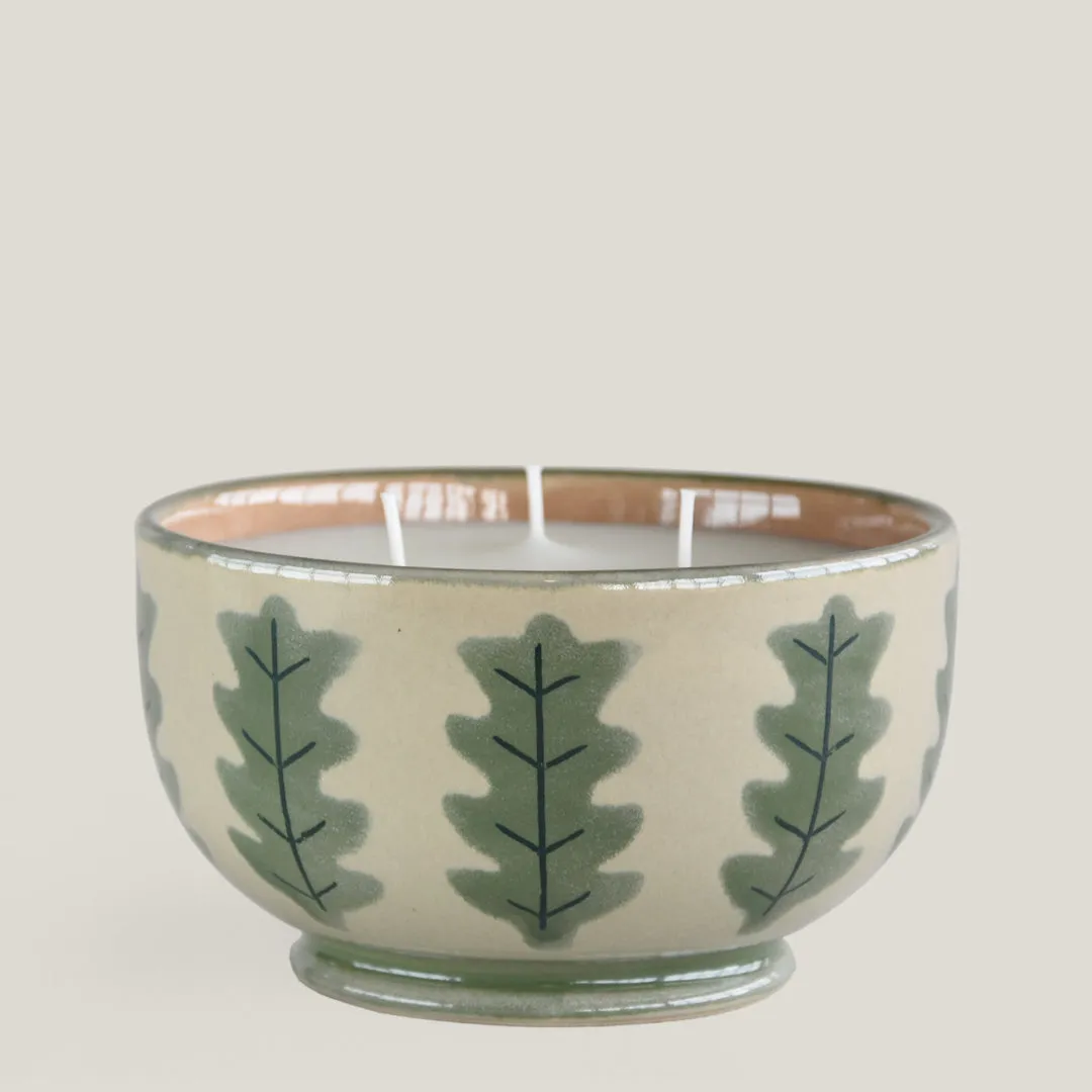 Oakleaf Large Candle Bowl