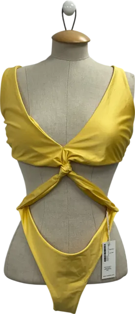 riot swim Yellow Dash One Piece- Poppy UK L