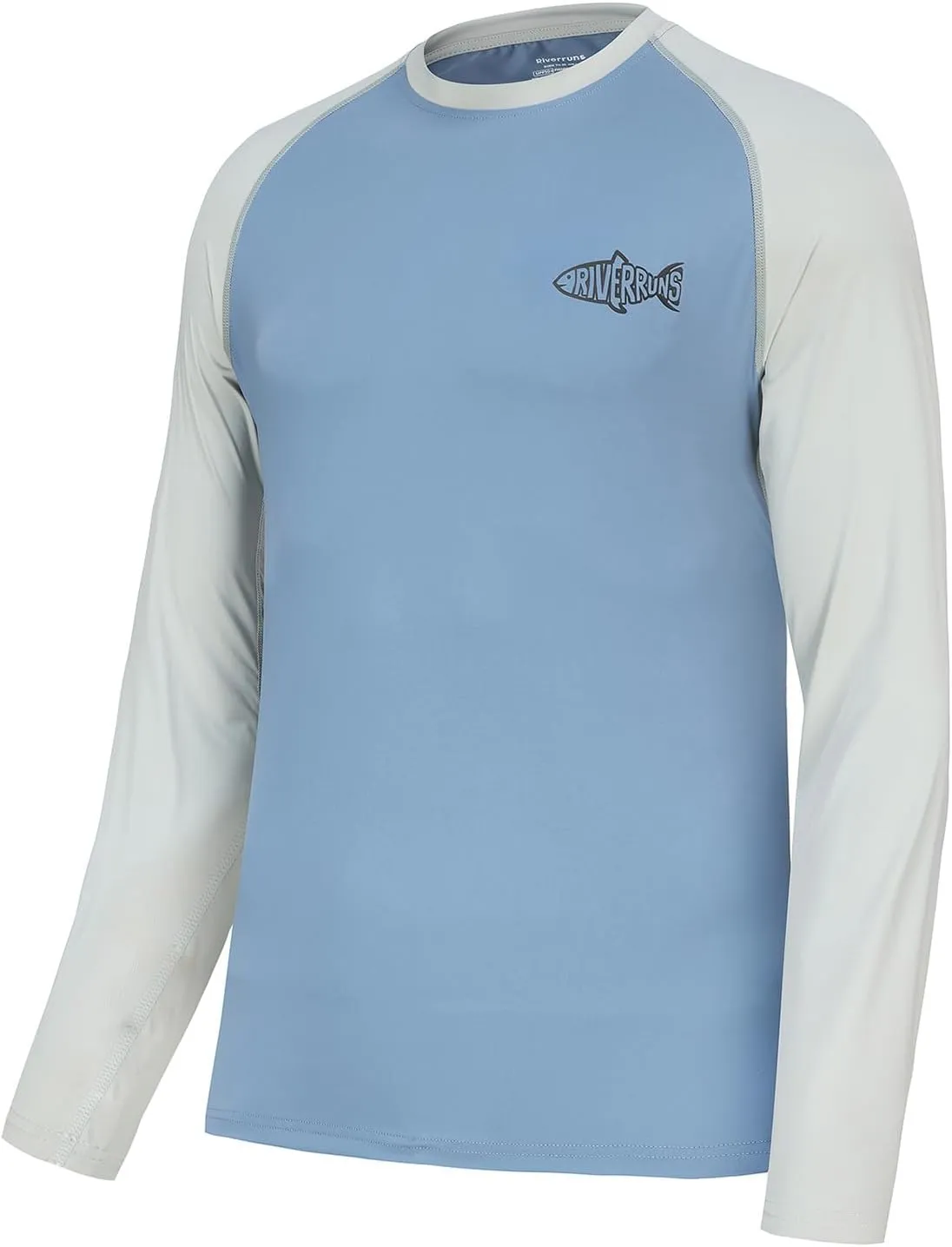 Riverruns Sun Protection Long Sleeve Shirts Rash Guard Shirts Ice-Cool Quick Dry Swim Shirt Fishing Sports Shirt#1013
