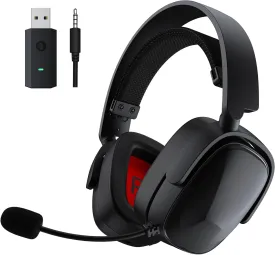 SENZER X100 Wireless Gaming Headset with Mic for PC PS4 PS5 Nintendo Switch Wired for Xbox One, Bluetooth, 40  Hrs Stereo Sound, Comfortable Gaming Headphones, Customized Side Plates