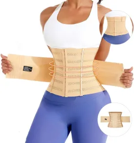 Waist Trainer Shaper for Women Full Body Belly Girdle Shaping Waist Cincher Wrap Belt Tummy Control Shapewear Black